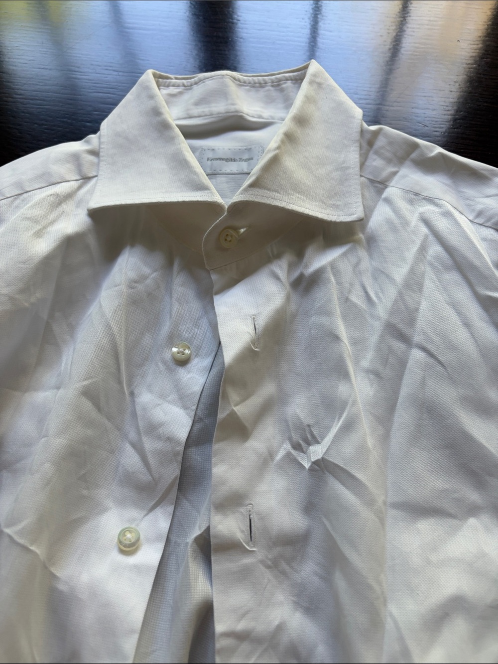 Ermenegildo Zegna White Men's Dress Shirt